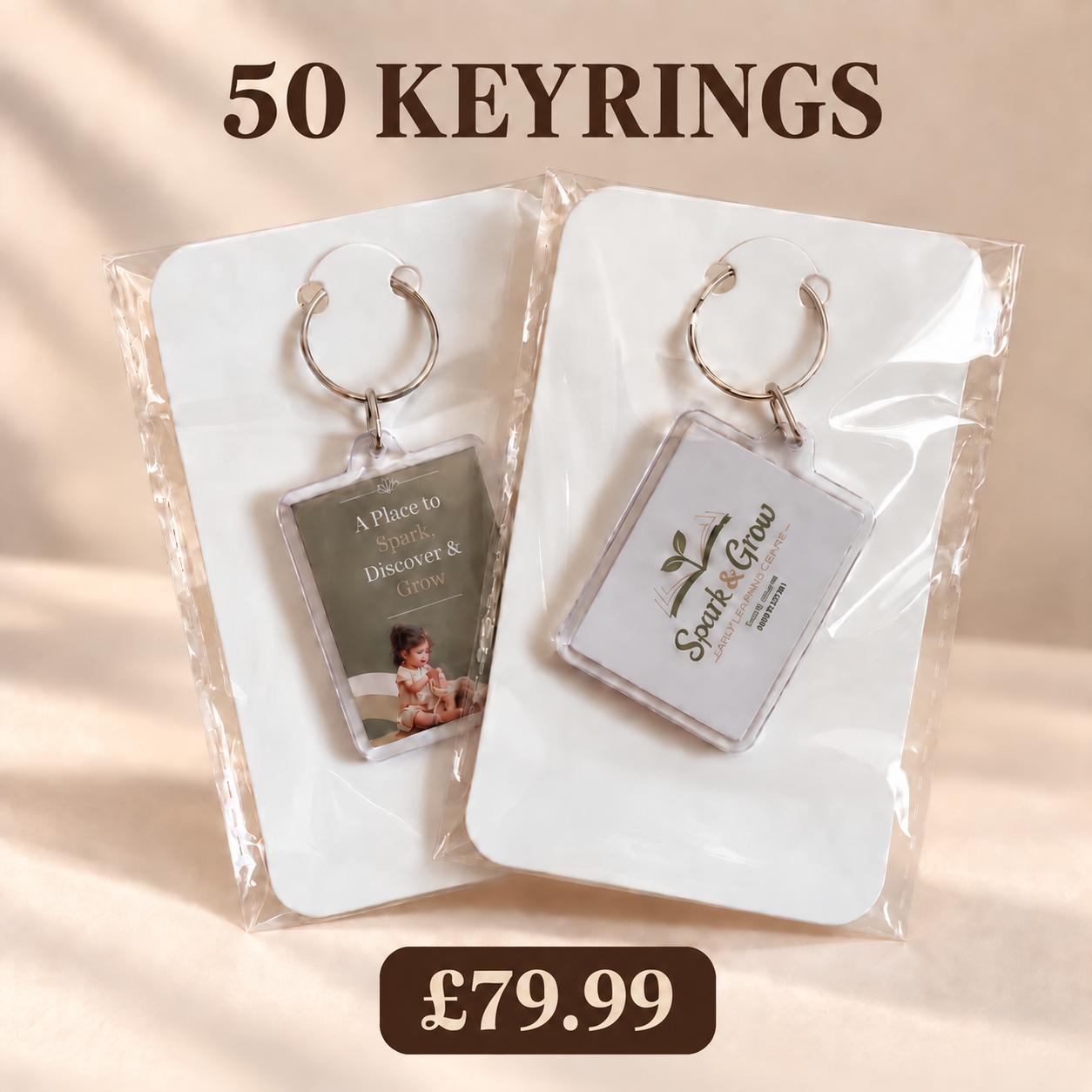 50 Keyrings Pack